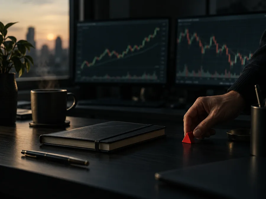 A trader setting a boundary before the session begins