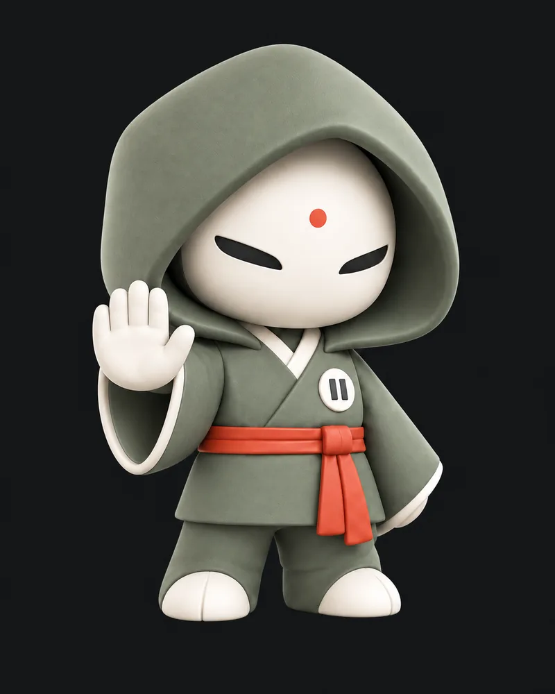 KAMI in the Protect pose